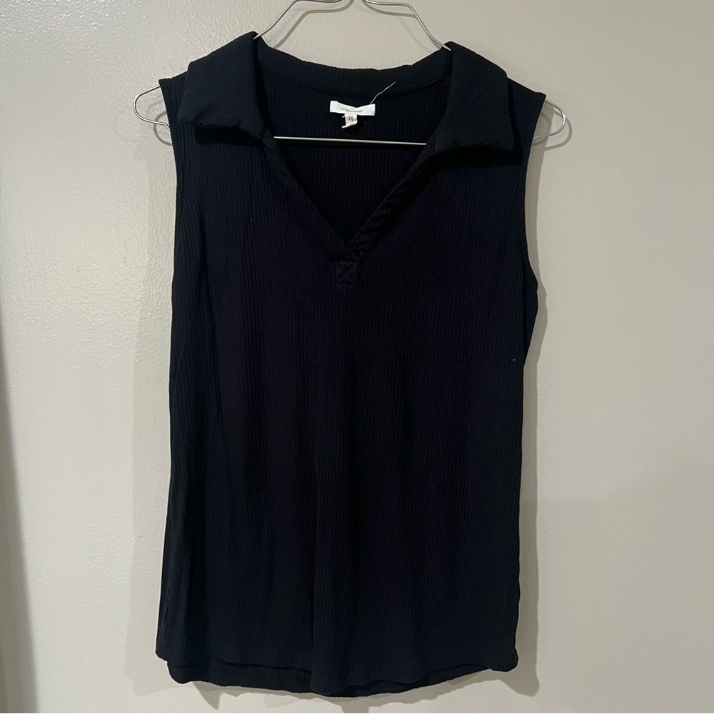 Maurices Black V-Neck Collared Blouse